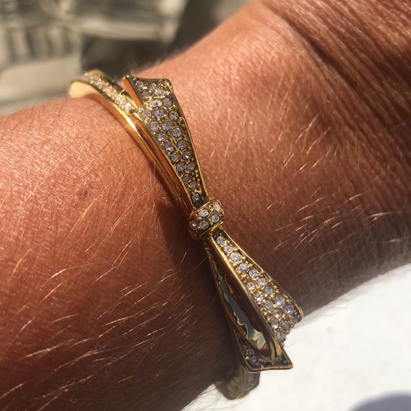 Kate Spade♠️New York GOLD💛bracelet with ✨BOW - Picture 6 of 8